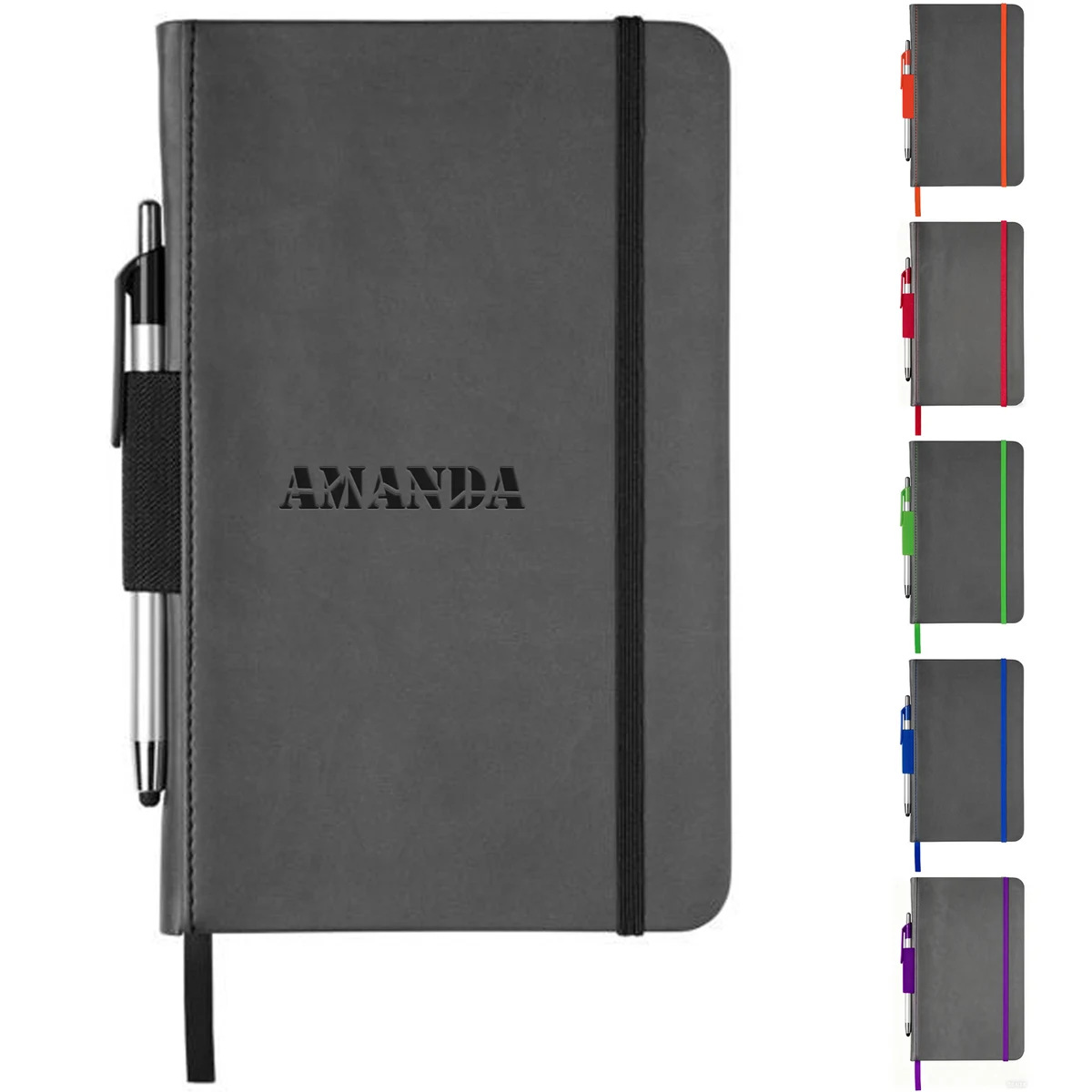 A5 PU Leather Business Notebook w/ Pen Holder 1