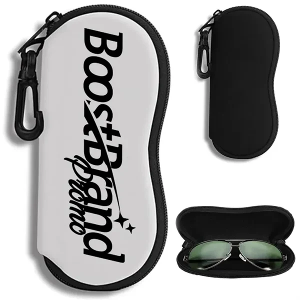 Custom Neoprene Zippered Eyeglass Case — Travel Sunglass Protection Accessory 1