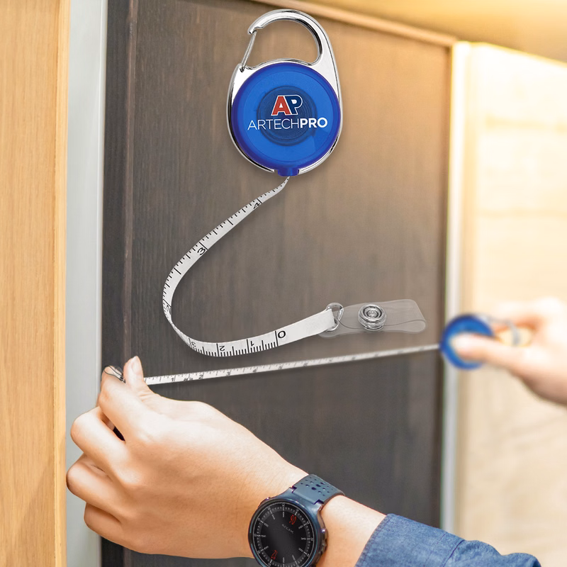 Direct Carabiner Badge Reel w/ 40" Tape Measure (Full Colour)