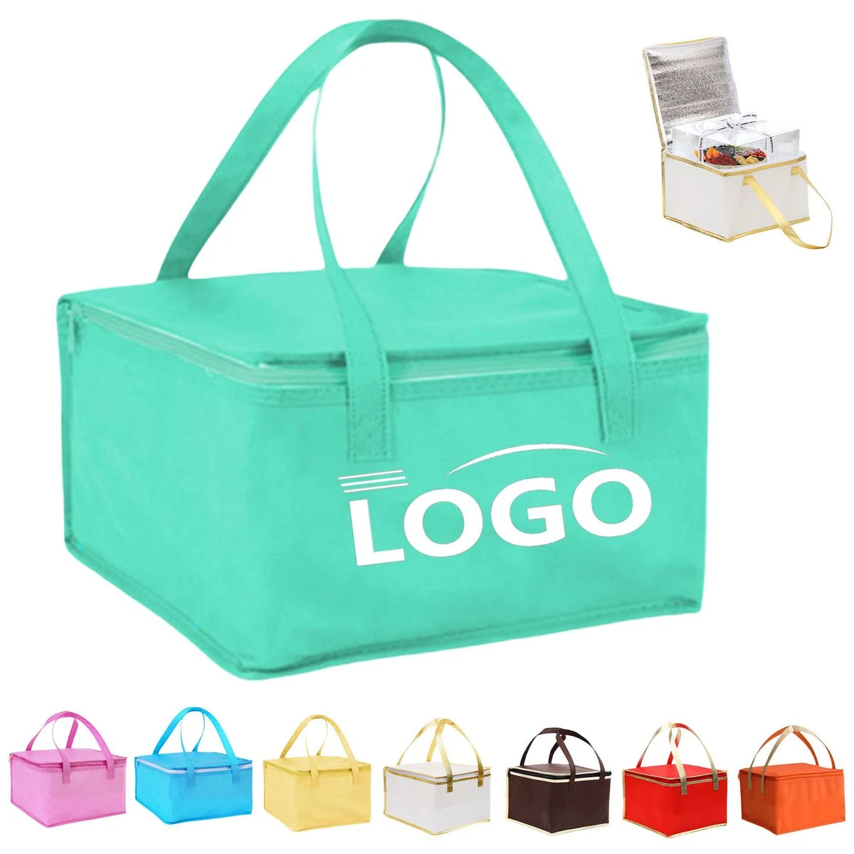Thickened Non-Woven Thermal Insulation Grocery Picnic Cooler Bag 1