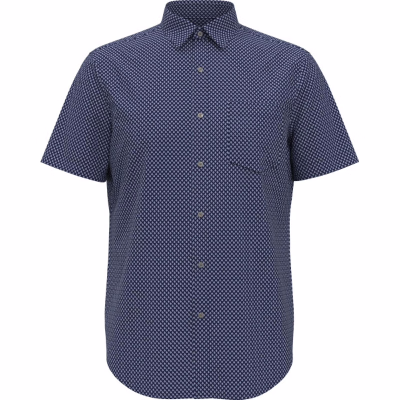 PERRY ELLIS® Stretch Woven Men's Short Sleeve Shirt with Custom Logo