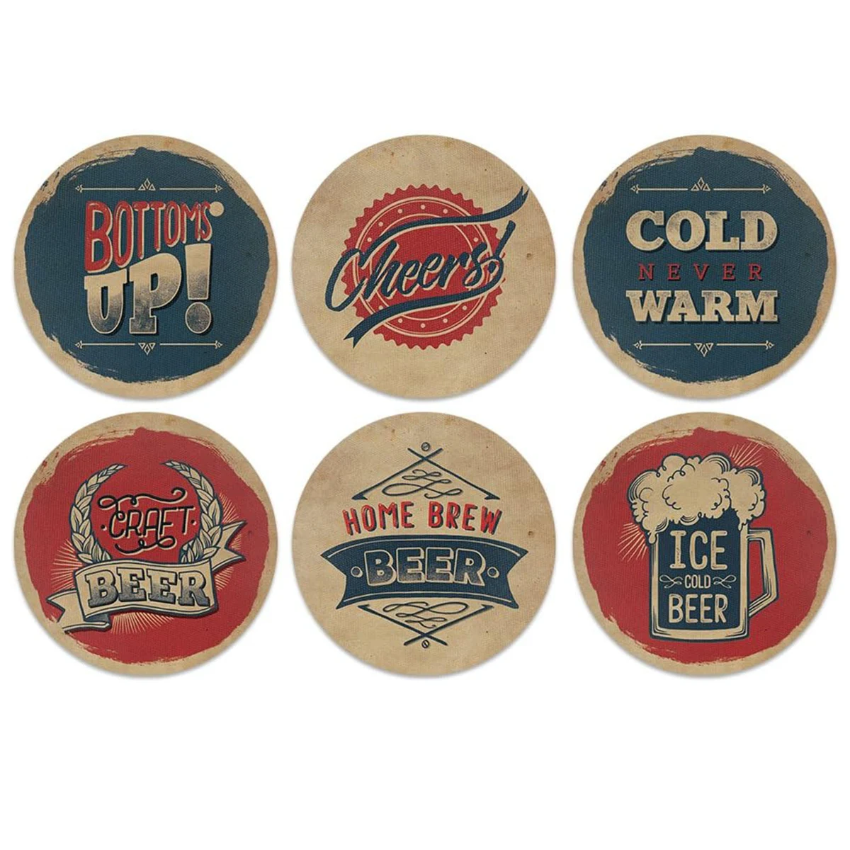 Summer Beverage Absorbent Paper Coaster 1