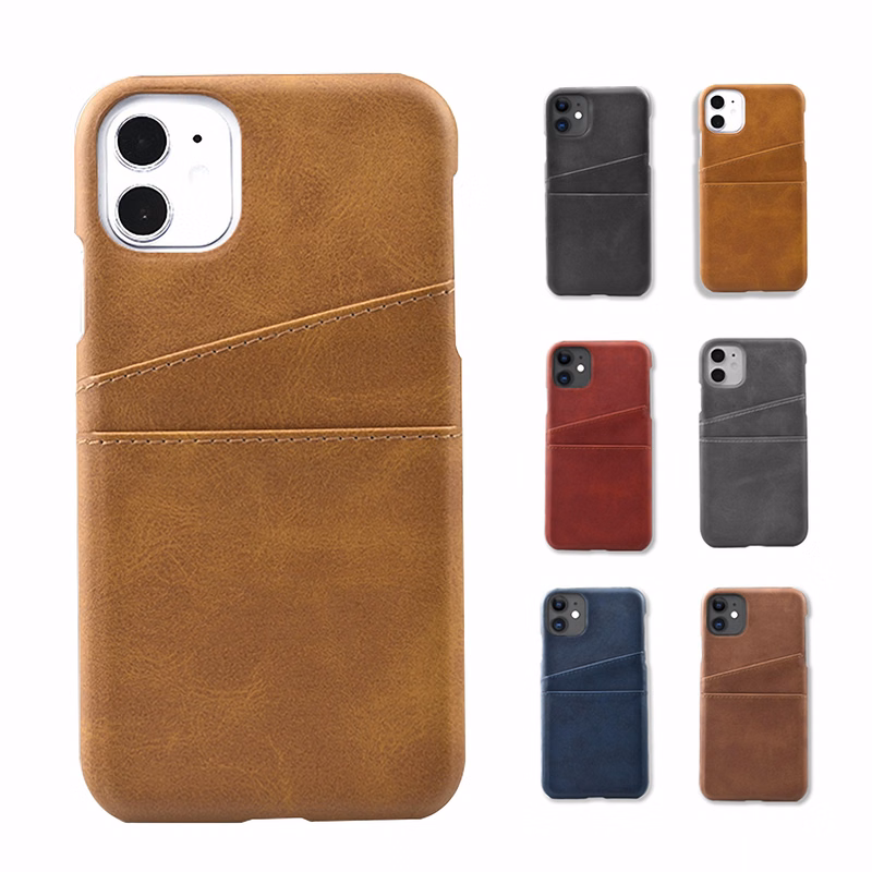 6.1" Leather Wallet Phone Case with Card Holder