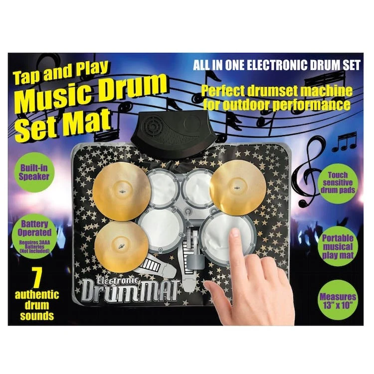Tap & Play Music Drum Set Mats - Battery Operated 1