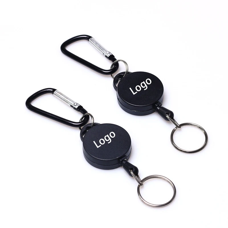 Retractable Badge Reel with Key Chain 1