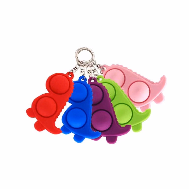 Mini Dinosaur/Unicorn Push Pop Keychain