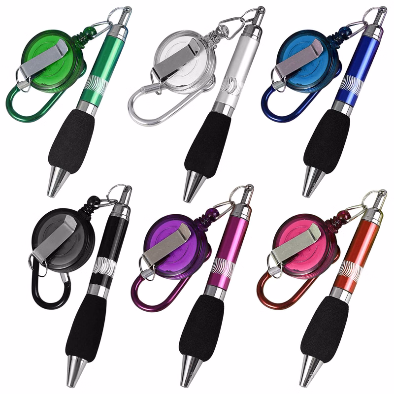 Retractable Pull Clip Pen