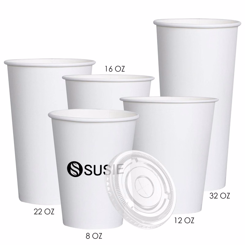 Custom Printed Disposable Paper Cup with Lid