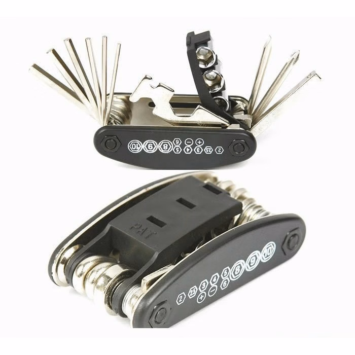 15 in 1 multi functional folding bicycle mini tool