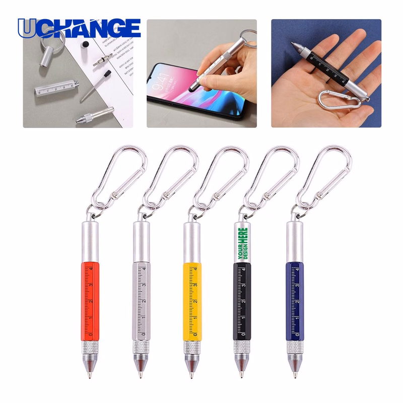 Customizable Keychain Tool Pen with Ruler