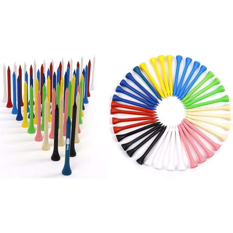 Wood Eco-Friendly Colorful Golf Tees