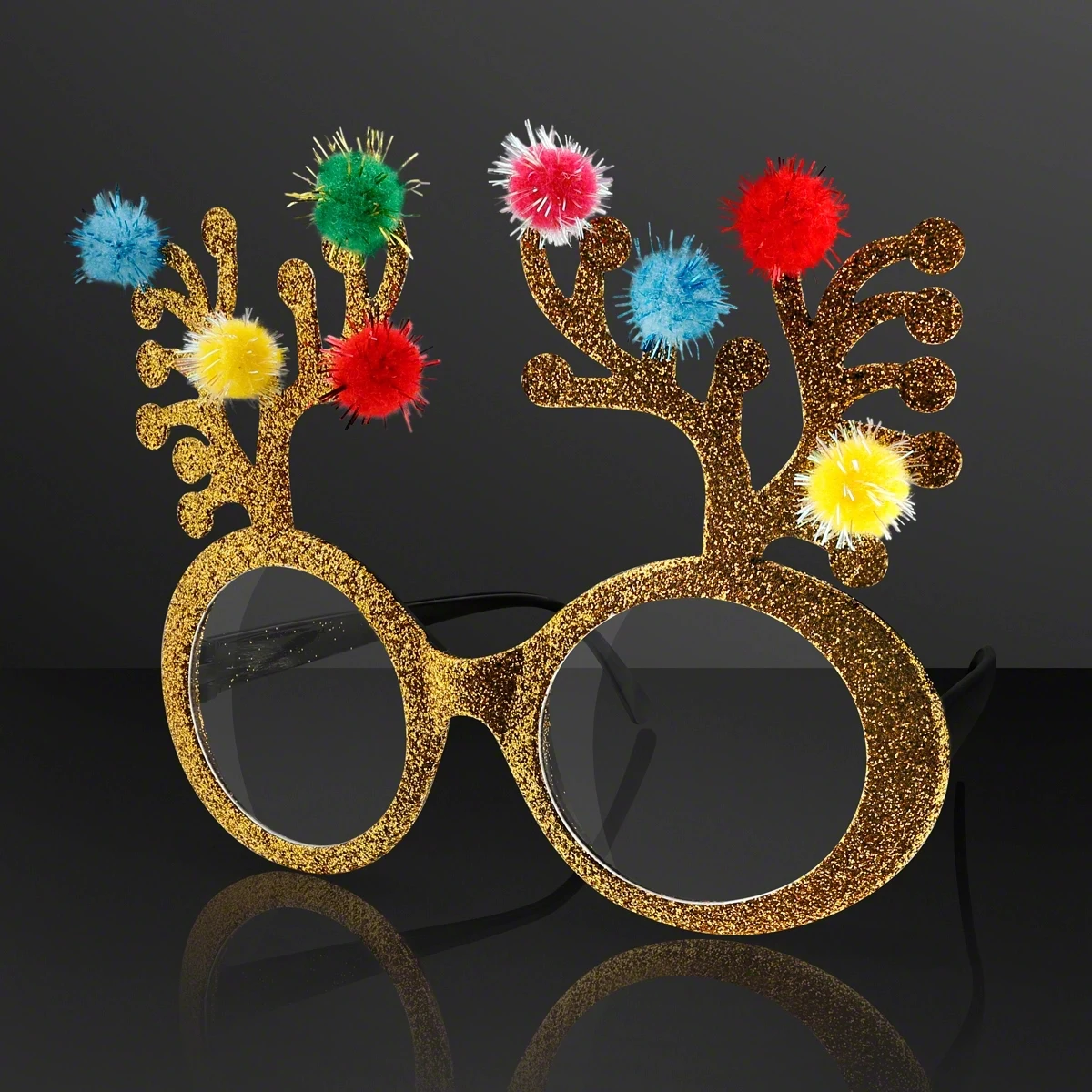 Christmas Reindeer Antler Novelty Glasses (NON-Light Up) 1