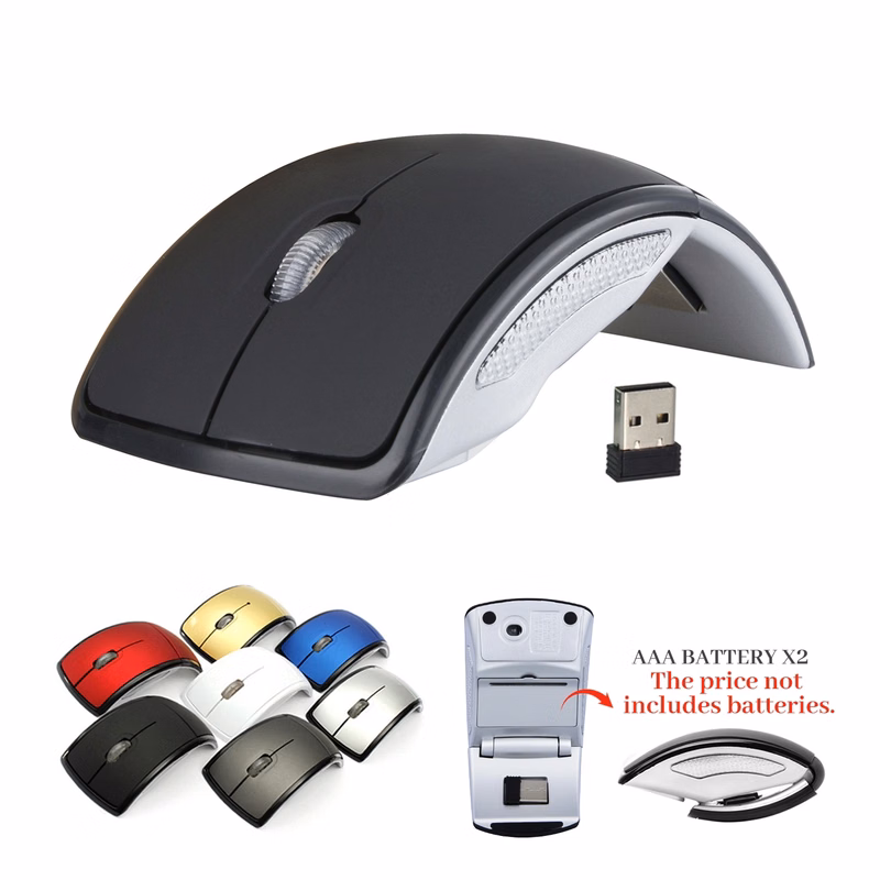 Foldable Ergonomic Arc Wireless Mouse