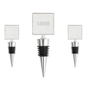Stylish Square Top Wine Bottle Stopper 1