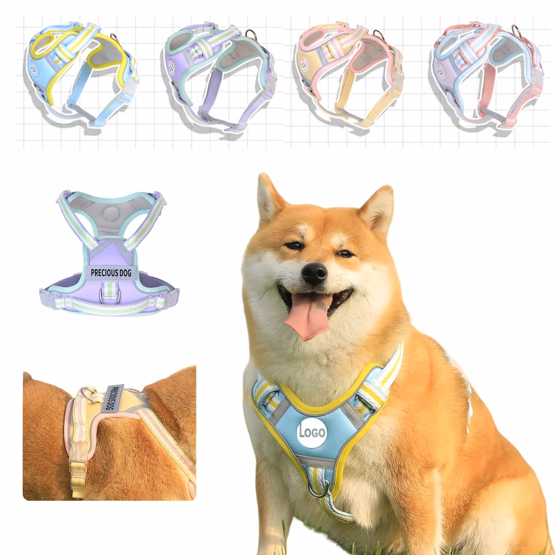 Premium Reflective Adjustable H Harness Lightweight For Dogs