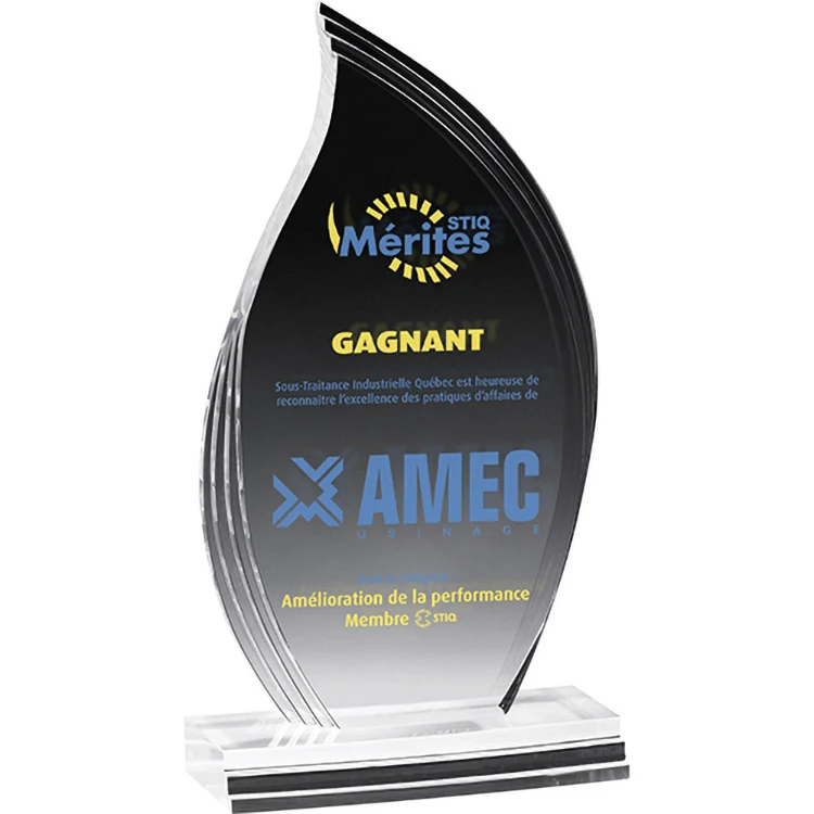 Flame Legend Award (5"x 9 1/2"x 3/4") Screen-Printed 1