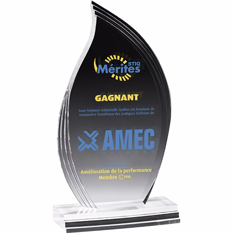 Flame Legend Award (5"x 9 1/2"x 3/4") Screen-Printed