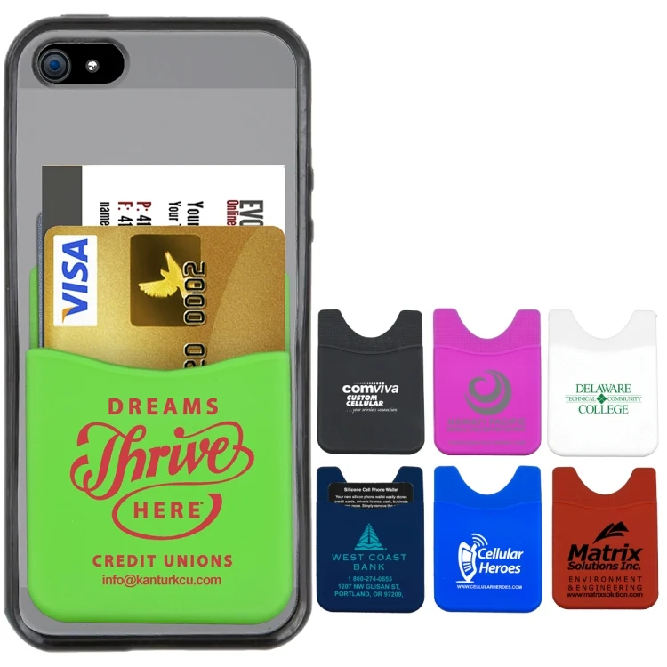 "Banker" Soft Silicone Cell Phone Wallet 1