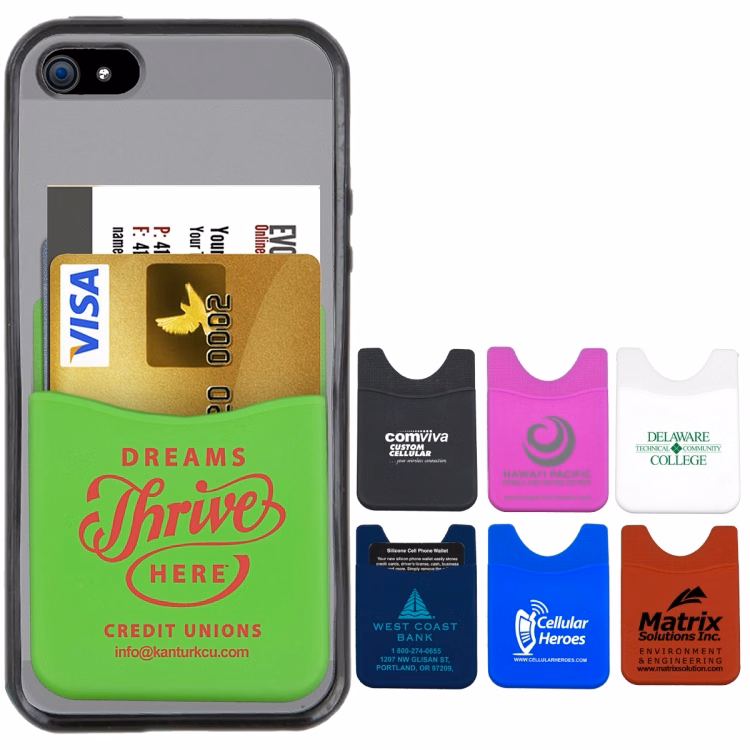 "Banker" Soft Silicone Cell Phone Wallet