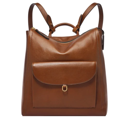 Fossil Parker Leather Backpack - Brown 1