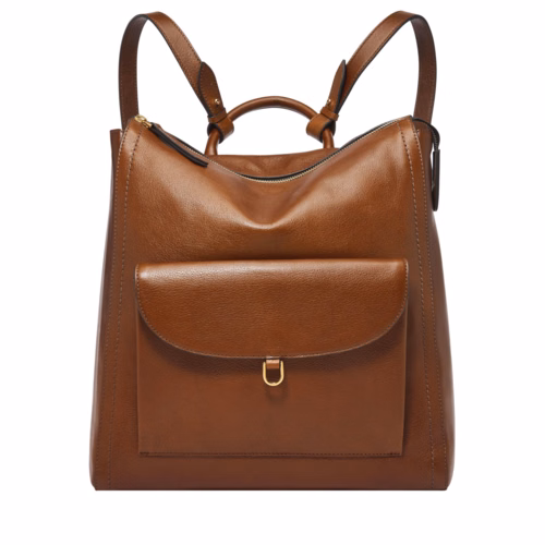Fossil Parker Leather Backpack - Brown