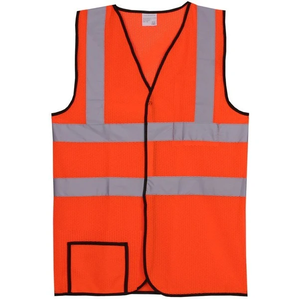 Polyester Orange Mesh Safety Vest SV154 1