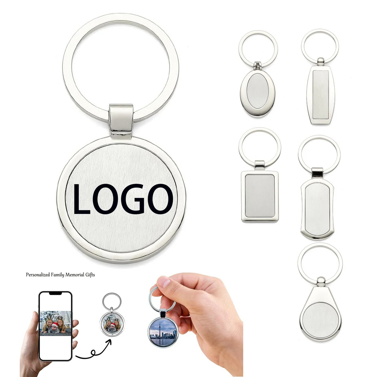 Round Badge Keychain 1