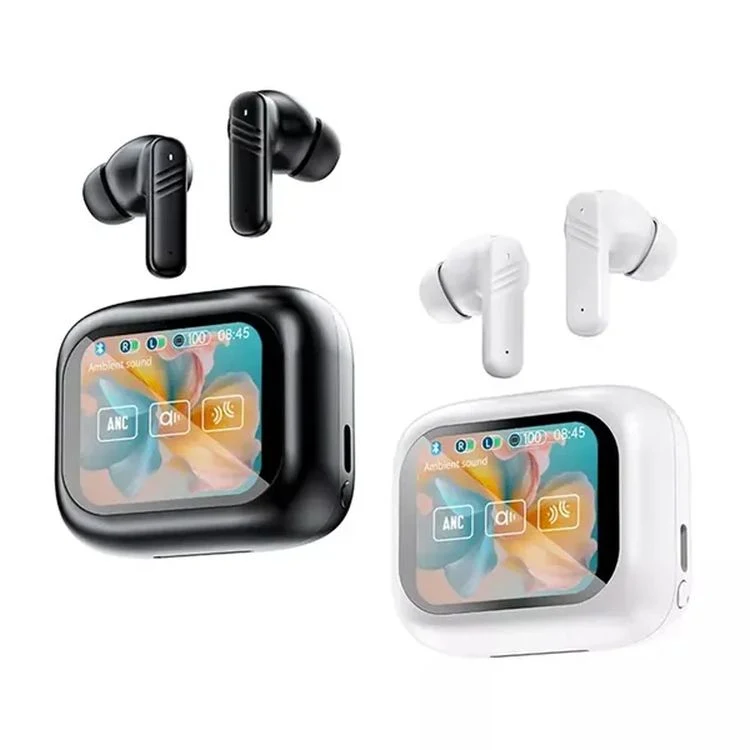 Full Color Touch Screen Noise Cancelling Earbuds 1