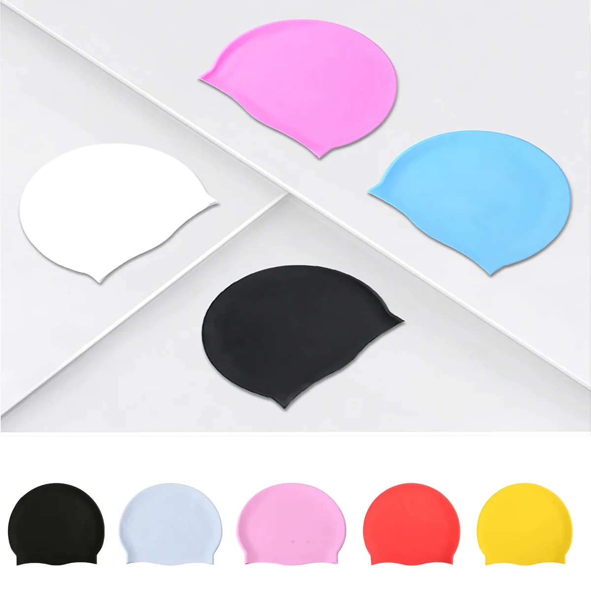 One-Tone Anti-Slip Silicone Swim Cap 1