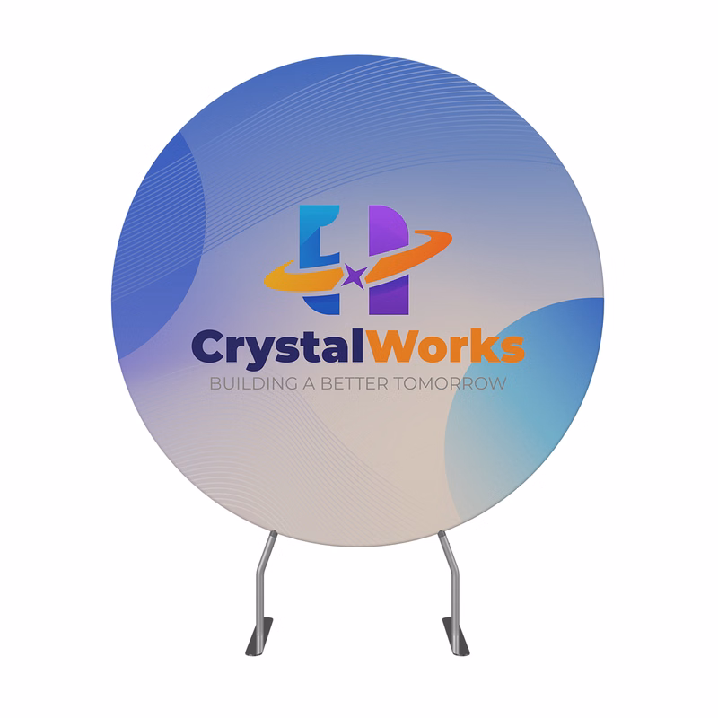 6.5' Circle Backdrop Display - Fabric Only