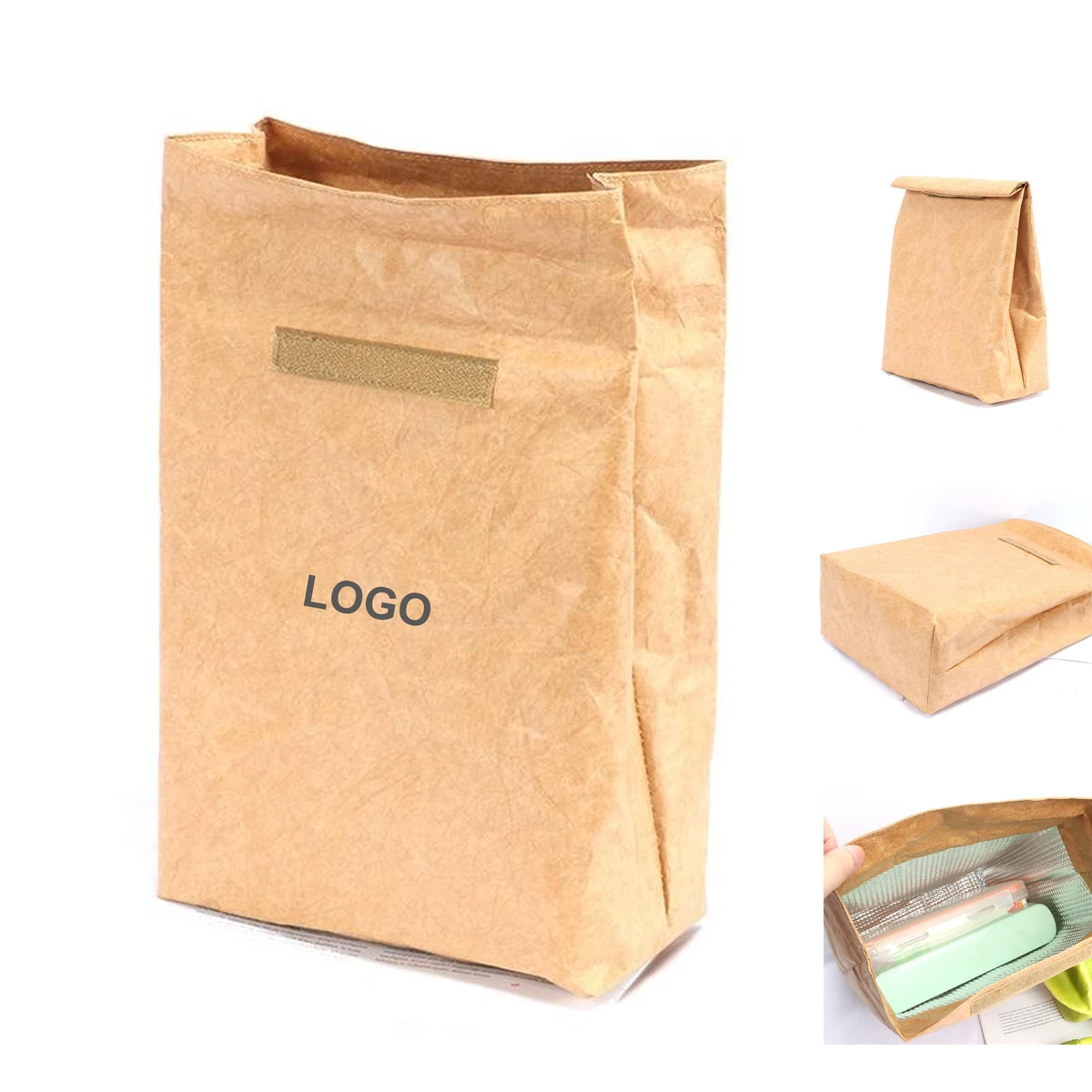 Reusable Insulated Paper Lunch Bag (direct import) 1