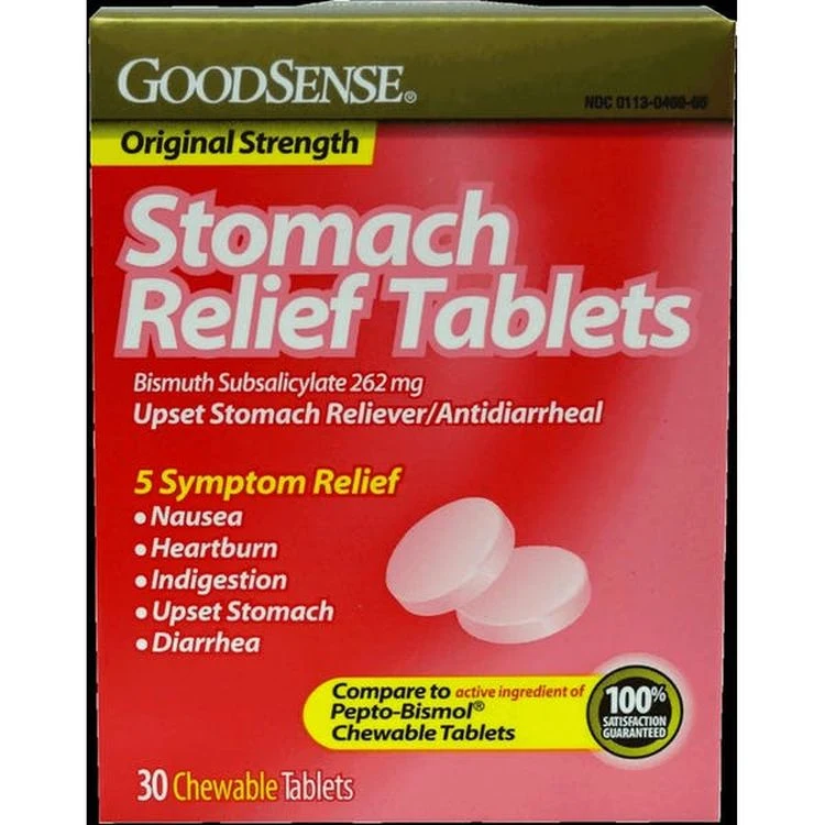 GoodSense Stomach Relief Tablets - 525 mg 30 Pack 1