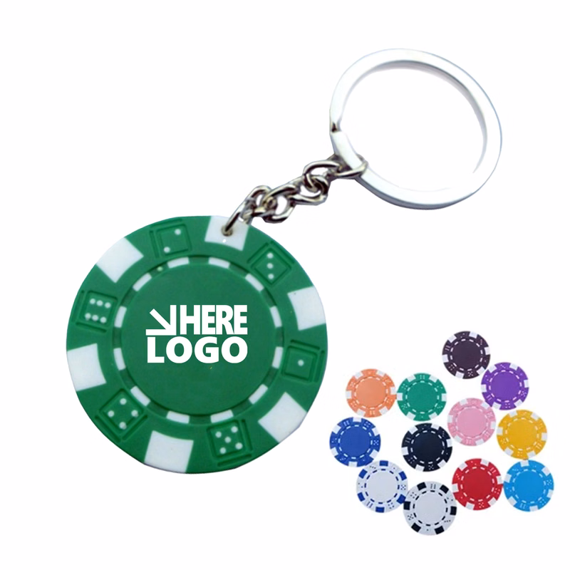MOQ 20 Poker Chips Key Tag Casino Theme