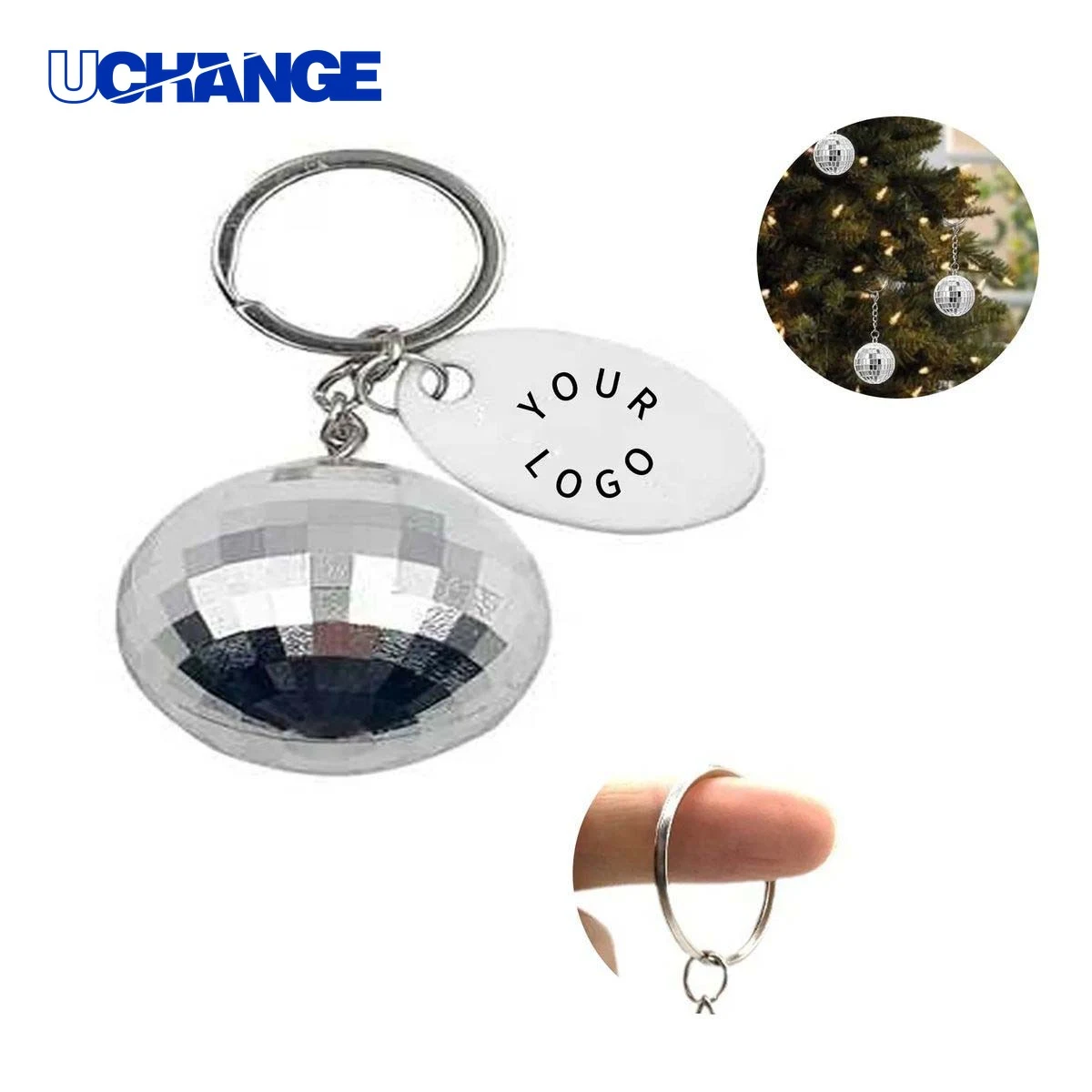 Reflective Disco Ball Keychain Charm for Party Favors 1