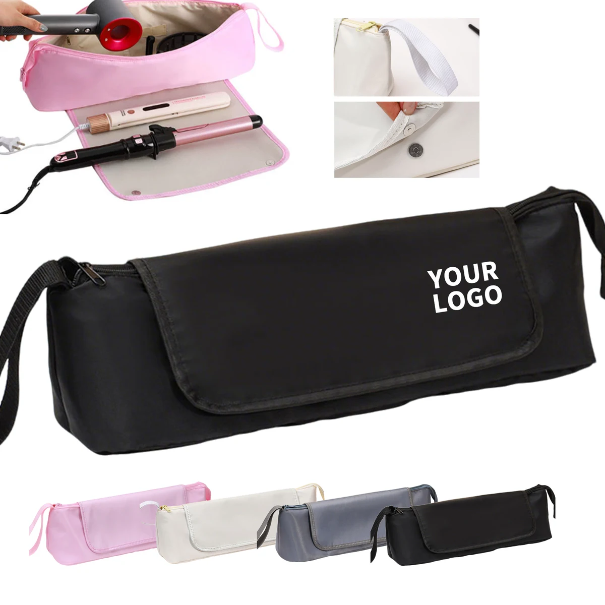 Water Resistant Polyester Styling Tool Carry Bag 18.1" Length X 4.7" Width X 5.9" Height 1