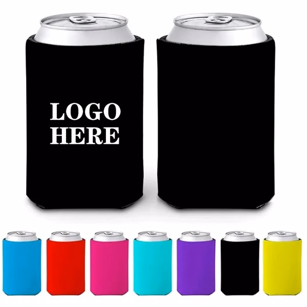 Custom Magnetic Neoprene 12 oz Beer Cooler — Collapsible Beverage Insulation Sleeve