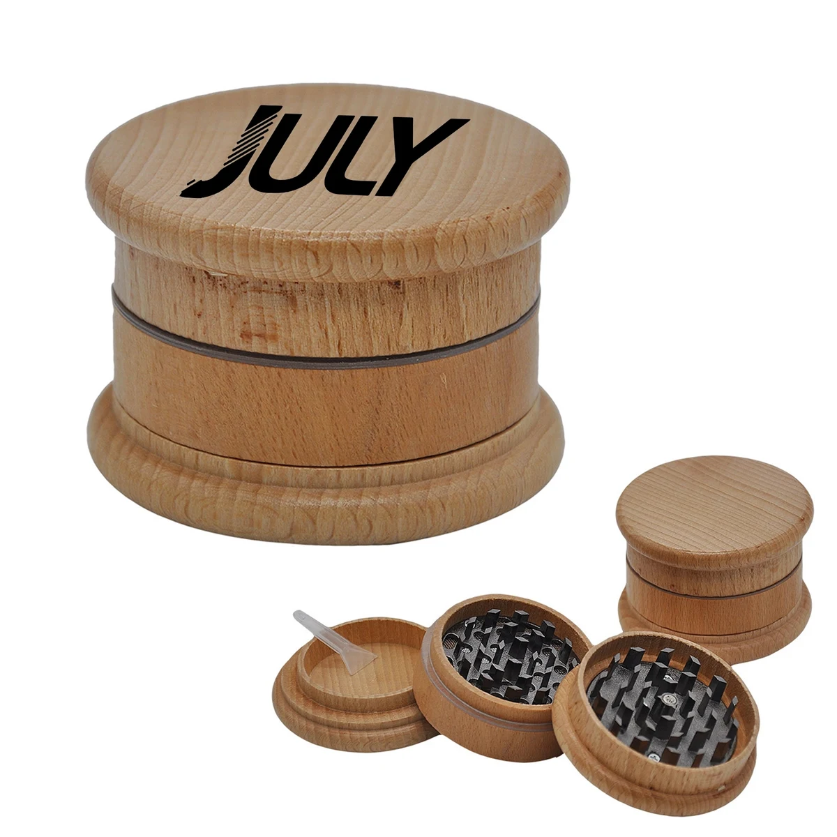 3-Layer Wooden Spice Grinder 1
