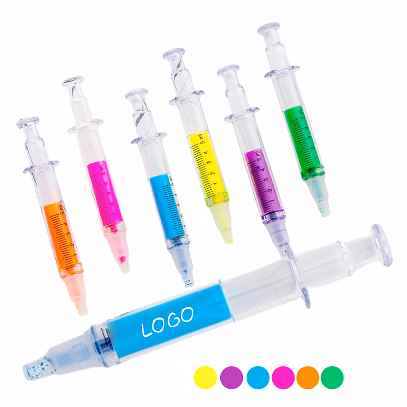 Syringe Highlighter Pens