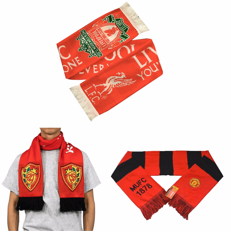 Customizable Classic Knitted Fan Scarf