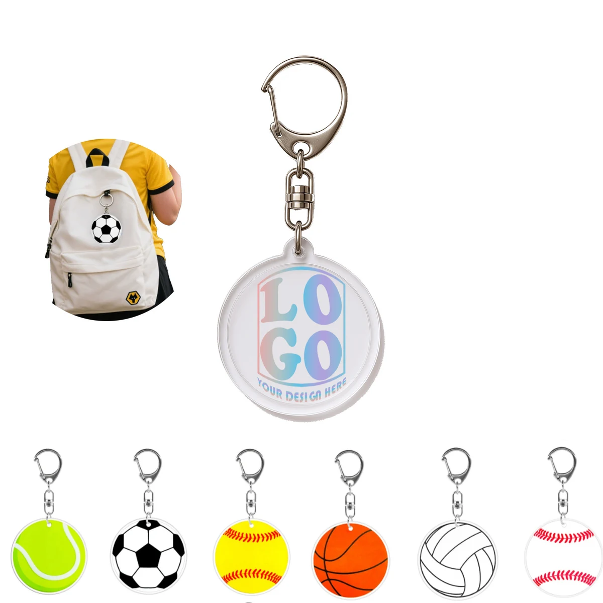 Lightweight Acrylic Keychain 1