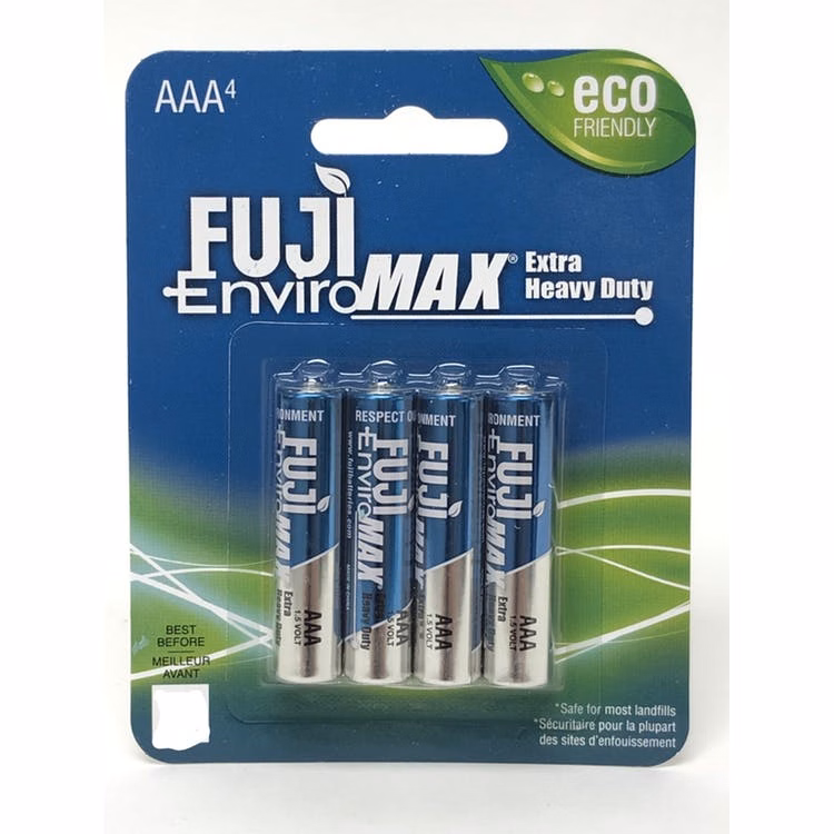 Fuji Enviromax Heavy Duty AAA Batteries - 4 Pack