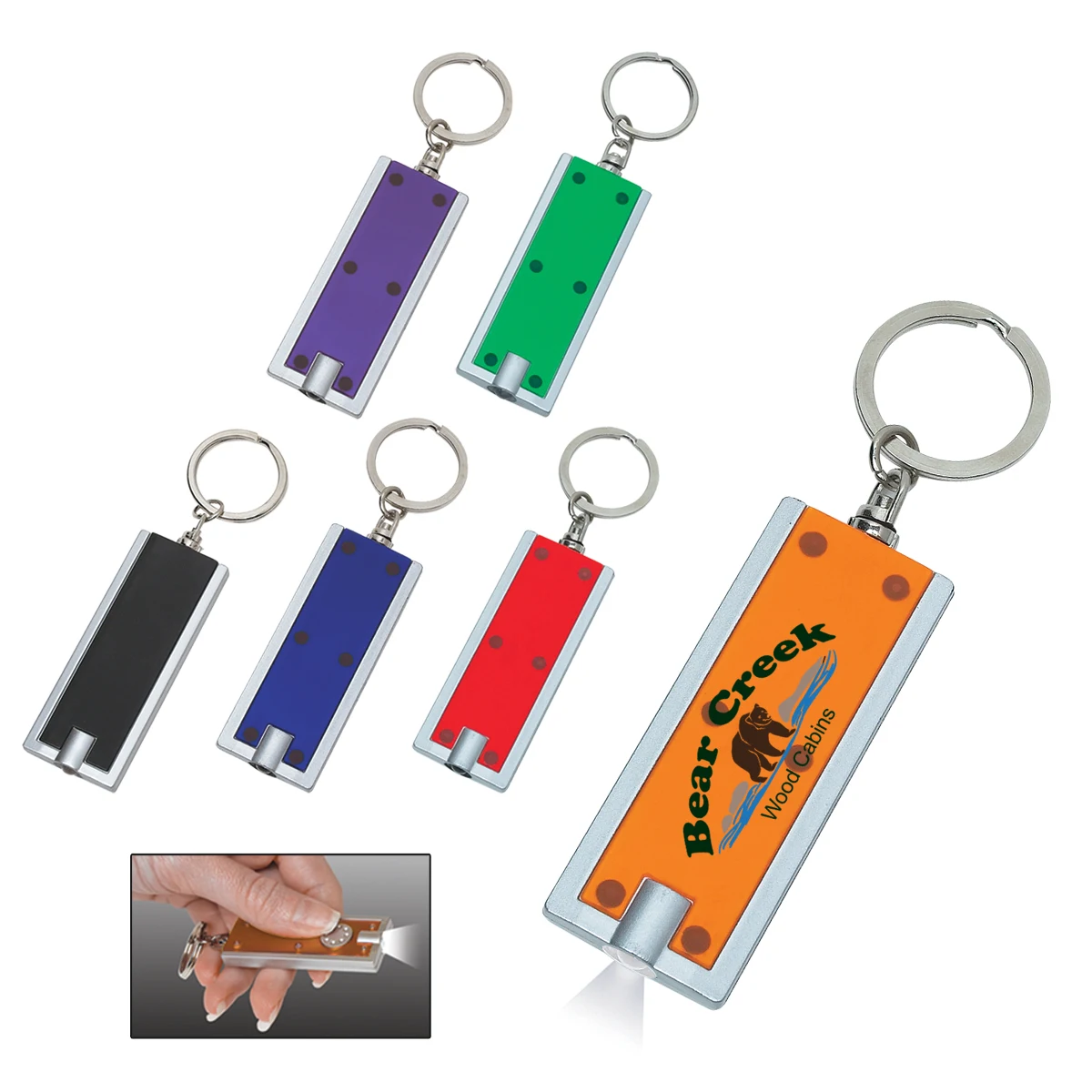 Rectangular LED Key Chain 1