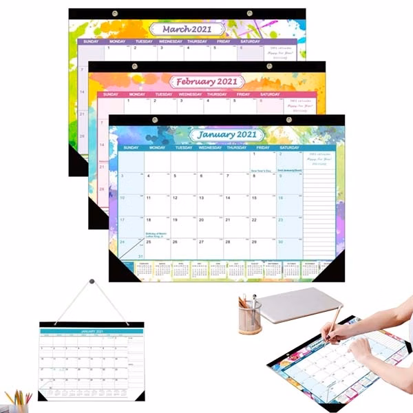 Custom Color Desk/Wall Use Calendar