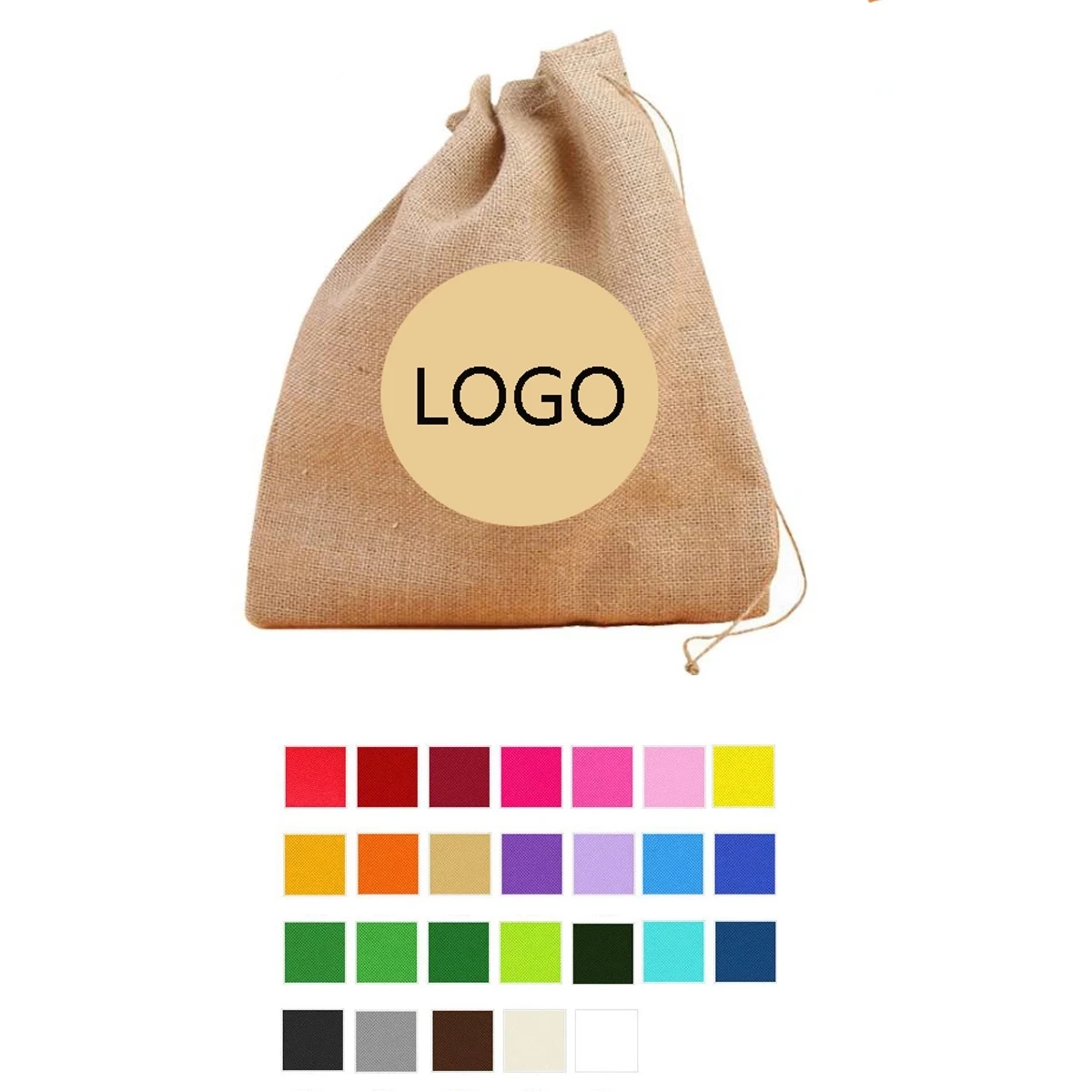Burlap Bags DrawstringBag Party FavorBags 1