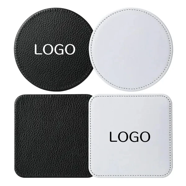 Leather Coaster Set 1