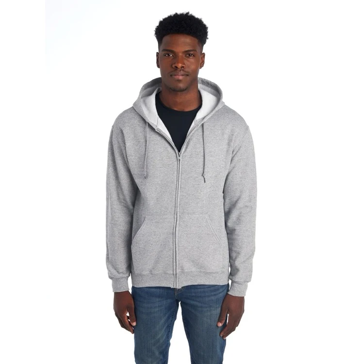 JERZEES NuBlend® Unisex Full-Zip Hooded Sweatshirt, custom hoodie or sweatshirt with logo imprint 1