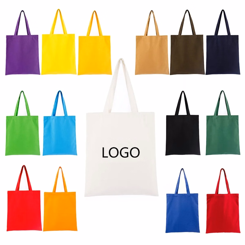 Natural Cotton Cloth Tote Bags 13.4x15.7in
