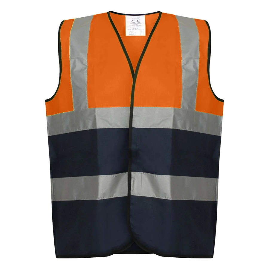 VISIPRO Unisex Hook & Loop Reflective Colorblock Safety Vest 1