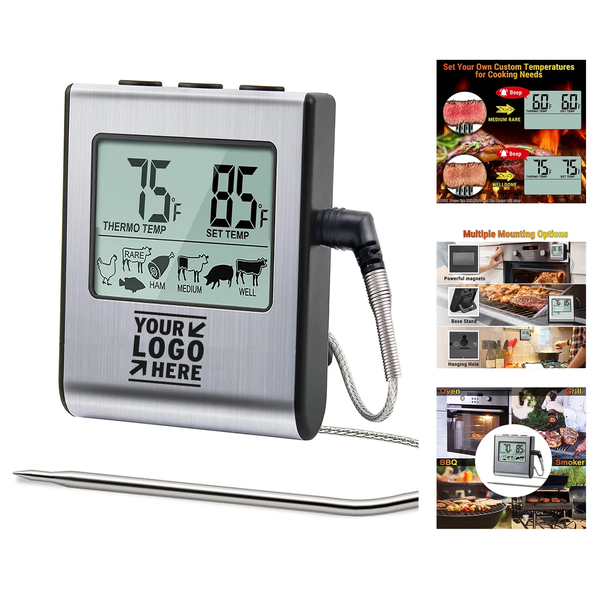 Oven Kitchen BBQ Grill Thermometer 1