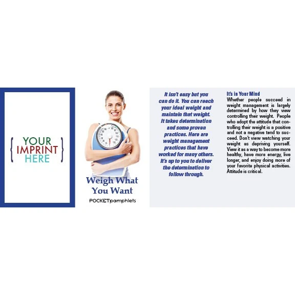 POCKET PAMPHLET - Weigh What You Want Pocket Pamphlet 1